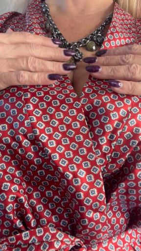 Hard day at work and she is wearing your robe when you get home.