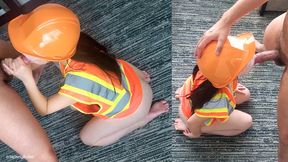 Asian Construction Worker Sucking Her Boss On Her Boyfriends Birthday - 18yo Asian Lips