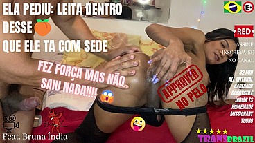 Ela pediu: leita dentro desse cu que ele tá com sede! Fez força mas não saiu nada!!!!