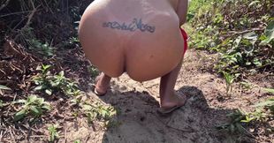 Fucking the Doll’s Ass on the Beach with My Wife
