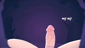 Huntress Wizard Playing with Tied Up Boys Dick (Throatpie)