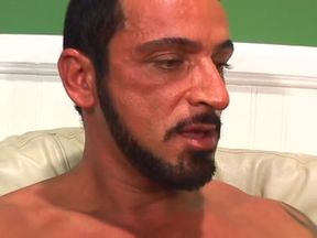 Two hunks fuck a sexy brunette then she fucks them back with toys