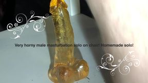 Very horny  male masturbation solo on chair! Homemade solo! by andrewtatt