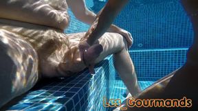 underwater sex session pierced pussy