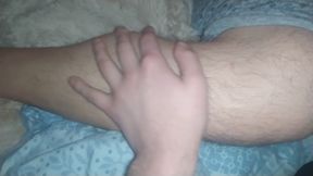 Twink Bear Plays with His Boyfriend's Legs and Feet