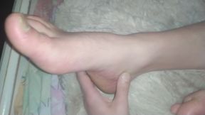 Twink Bear Plays with His Boyfriend's Legs and Feet