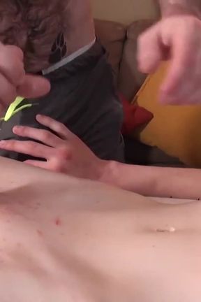 Daddyontwink Hung Twink Alex Tyler Jerks off Jeremy Feist After Massage