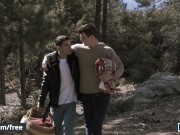 Men.com - Two hairy hunks Noah Jones and Vadim Black ass fuck