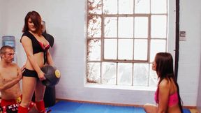 Anal Sins Scene 3 Brunettes Bellina &amp; Roxy Taggart at the Gym Fucking Together in the Ass with the Trainer