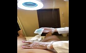 Dick Wax Time is Hot For a Shot at Quick Handjob Session