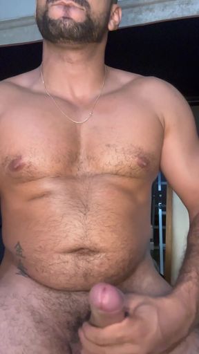 Arab Big Cock Jerking off and Cumming a Lot on Camera