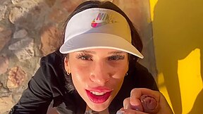 Bumanguesa Katti Blake Fucks In The Middle Of Panachi Park For A Big Cock