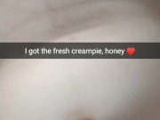 My wife send me this after bareback with her lover! BTW she is fertile as fuck!
