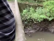 Eddie De Luca Pisses In River