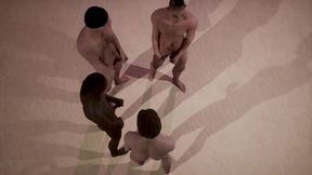 Straight boys first gay beach wank session destroyed threesome