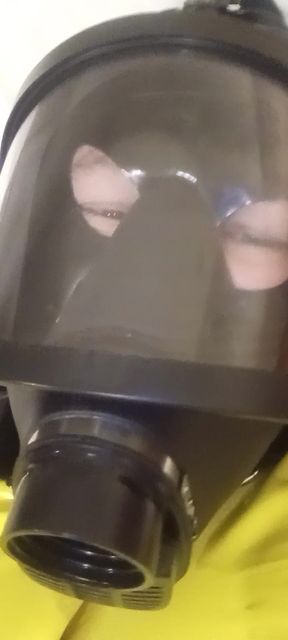 Gasmasked Latex Vis Drone Cumming