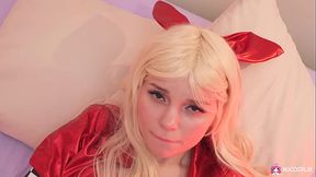 Hot Maddy Nelson is moaning while masturbating for us