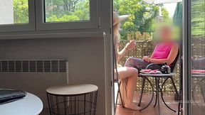 Step mom watches hubby jerk off and cum