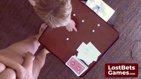 The Final Strip Game Loser, Left in Just Her Bra