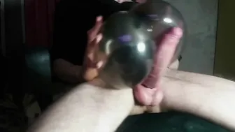 Twink Makes a Spandex Glove Ass Toy and Fucks It