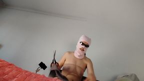Sexy and Naughty Wife Tries on Clothes That She Cuts.