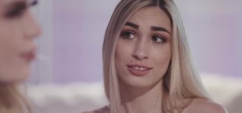 TS Gracie Janes fat cock pummels Delilah Days tight pussy