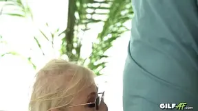 Voluptuous gilf Claire rides hard and gives head