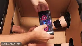 The Crazy Professor - the Bug-ridden Milking Bot Treats His Cock with a Post Orgasm Torment