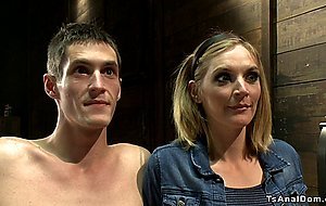 Gf with dom shemale fucks bf
