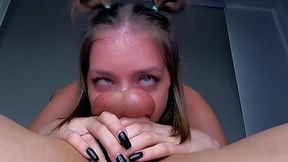 Hot Russian Babe Quenches Her Thirst With Step-bro's Jizz After a Hardcore Deepthroating
