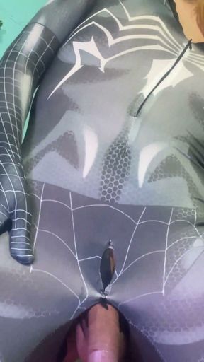 SpiderGwen take big cock inside her ass   Clip 2