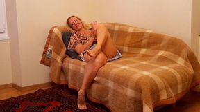 Amateur Blonde Wife Enjoys Sex Half Naked
