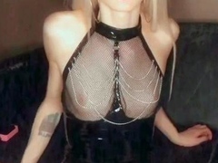 Jerking off shemale tranny solo play