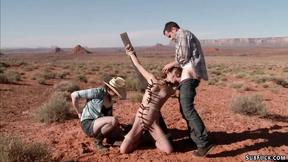 ”Deviant couple torment babe in desert”