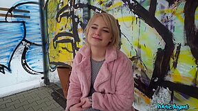 Blonde Student 18+ Vaness Queen Shagged In Basement