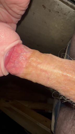 Tight Grip Toy Swallowing My BIG Cock