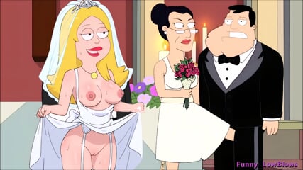 Stan bullbusting at the wedding KICK IN THE BALLS anime nutshot