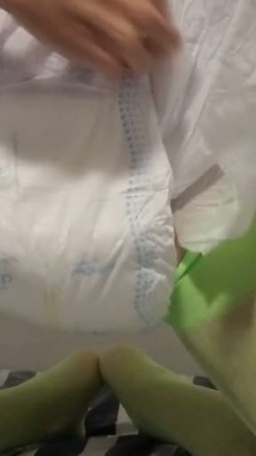 Normal Boy Transforming Into a ABDL DIaper Boy   Clip 1