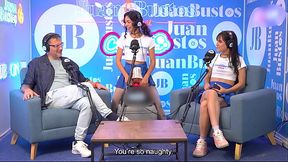 LESBICO Duo in action riding the FUCKMACHINE to orgasm on Juan Bustos Podcast