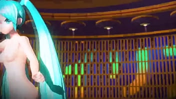 Hatsune Miku bailando alien alien sexualmente
