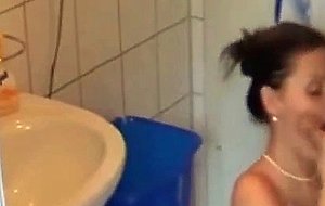 Morning fuck in the bathroom