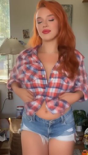 titty drop, A beautiful youg farm woman wearing a, video created by AI