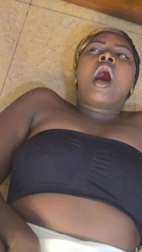 Kenyan Fat Mom Fingering Her Self Down on the Floor
