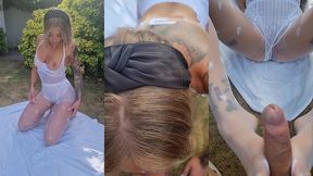 une tres jolie petite sextape faite dans mon jardin pour les fetish de nyons je...