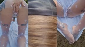 une tres jolie petite sextape faite dans mon jardin pour les fetish de nyons je...