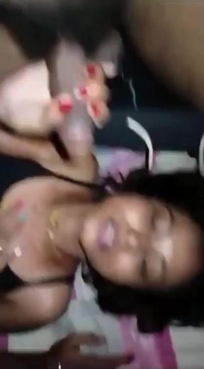 Curvy Indian babe enjoys a threesome