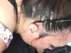 Brunette hookup amateur blowjob and dirtytalk sexdate