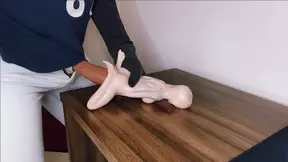 This Mini Sex Doll Only Cost 5 Dollars, and It Took My 27cm Dick Penetrating It Hard!