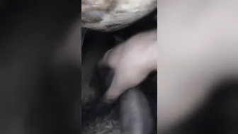Indian guy masturbating with lots of precum drip