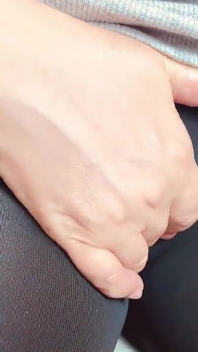 Rubbing His Cock on My Big Nipples His Precum Flowing